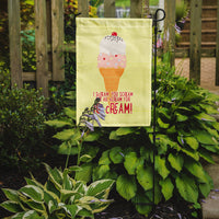 I scream you scream we all scream for ice cream Flag Garden Size SB3106GF