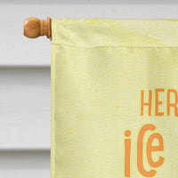 Here comes the ice cream truck Flag Canvas House Size SB3107CHF