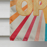 Ice Cream shop or stand Open Flag Canvas House Size SB3113CHF