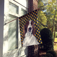 Welsh Springer Spaniel Candy Corn Halloween Portrait Flag Canvas House Size