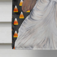 Welsh Springer Spaniel Candy Corn Halloween Portrait Flag Canvas House Size