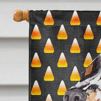 Springer Spaniel Candy Corn Halloween Portrait Flag Canvas House Size