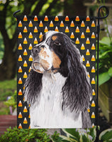 Springer Spaniel Candy Corn Halloween Portrait Flag Garden Size