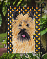 Cairn Terrier Candy Corn Halloween Portrait Flag Garden Size