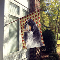 Springer Spaniel Fall Leaves Portrait Flag Canvas House Size
