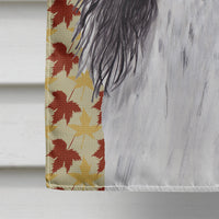 Springer Spaniel Fall Leaves Portrait Flag Canvas House Size