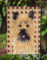 Cairn Terrier Fall Leaves Portrait Flag Garden Size