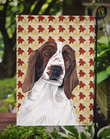 Welsh Springer Spaniel Fall Leaves Portrait Flag Garden Size