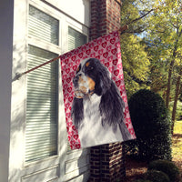 Springer Spaniel Hearts Love and Valentine's Day  Flag Canvas House Size