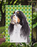Springer Spaniel St. Patrick's Day Shamrock Portrait Flag Garden Size