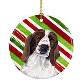 Welsh Springer Spaniel Candy Cane Holiday Christmas  Ceramic Ornament SC9340