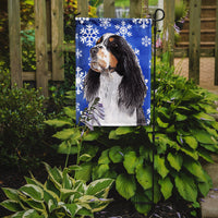 Springer Spaniel Winter Snowflakes Holiday Flag Garden Size