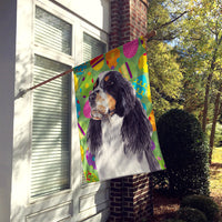 Springer Spaniel Easter Eggtravaganza Flag Canvas House Size
