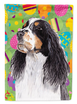 Springer Spaniel Easter Eggtravaganza Flag Canvas House Size