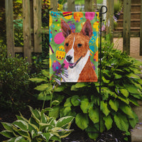 Basenji Easter Eggtravaganza Flag Garden Size