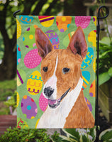 Basenji Easter Eggtravaganza Flag Garden Size