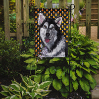 Alaskan Malamute Candy Corn Halloween Flag Garden Size SC9496GF