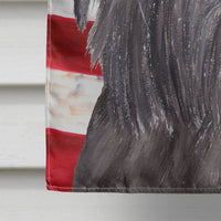 Brussels Griffon USA American Flag Flag Canvas House Size