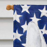 Bull Terrier USA American Flag Flag Canvas House Size