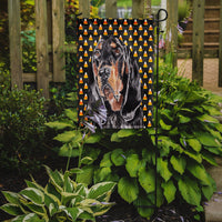 Coonhound Halloween Candy Corn Flag Garden Size