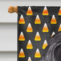 Cocker Spaniel Halloween Candy Corn Flag Canvas House Size
