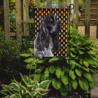 Cocker Spaniel Halloween Candy Corn Flag Garden Size