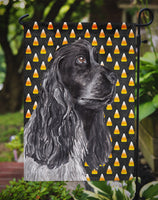 Cocker Spaniel Halloween Candy Corn Flag Garden Size