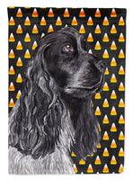 Cocker Spaniel Halloween Candy Corn Flag Garden Size