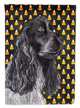 Cocker Spaniel Halloween Candy Corn Flag Garden Size