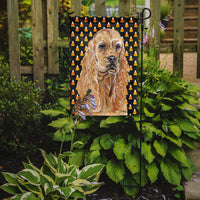 Cocker Spaniel Halloween Candy Corn Flag Garden Size