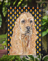 Cocker Spaniel Halloween Candy Corn Flag Garden Size