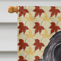 Cocker Spaniel Fall Leaves Flag Canvas House Size