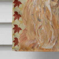 Cocker Spaniel Fall Leaves Flag Canvas House Size