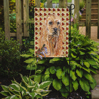 Cocker Spaniel Fall Leaves Flag Garden Size