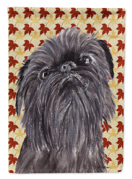 Brussels Griffon Fall Leaves Flag Garden Size