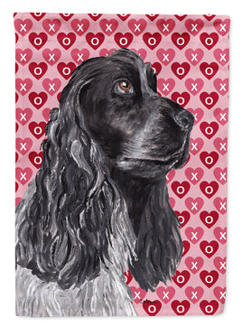 Cocker Spaniel Valentine's Love Flag Canvas House Size