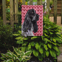 Cocker Spaniel Valentine's Love Flag Garden Size