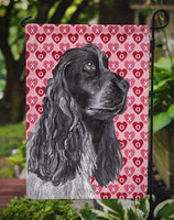 Cocker Spaniel Valentine's Love Flag Garden Size