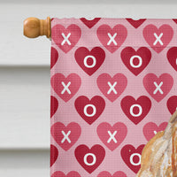 Cocker Spaniel Valentine's Love Flag Canvas House Size