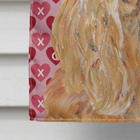 Cocker Spaniel Valentine's Love Flag Canvas House Size