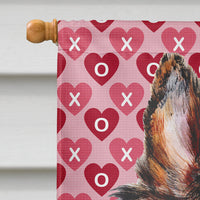 Collie Hearts and Love Flag Canvas House Size SC9694CHF