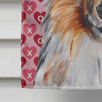 Collie Hearts and Love Flag Canvas House Size SC9694CHF