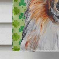 Collie Lucky Shamrock St. Patrick's Day Flag Canvas House Size SC9718CHF
