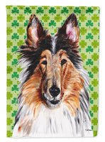 Collie Lucky Shamrock St. Patrick's Day Flag Canvas House Size SC9718CHF