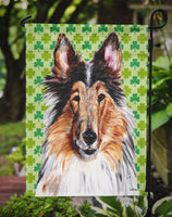 Collie Lucky Shamrock St. Patrick's Day Flag Garden Size SC9718GF