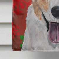 Cardigan Corgi Red Snowflakes Holiday Flag Canvas House Size SC9744CHF