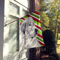 Great Pyrenees Candy Cane Christmas Flag Canvas House Size SC9810CHF