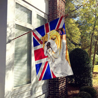 Bulldog English with English Union Jack British Flag Flag Canvas House Size SC9831CHF