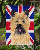 Cairn Terrier with English Union Jack British Flag Flag Garden Size