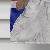 Springer Spaniel with English Union Jack British Flag Flag Canvas House Size SC9837CHF